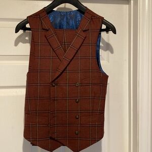 Indochino Plaid Wool Vest